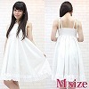 お出かけ白ワンピース M